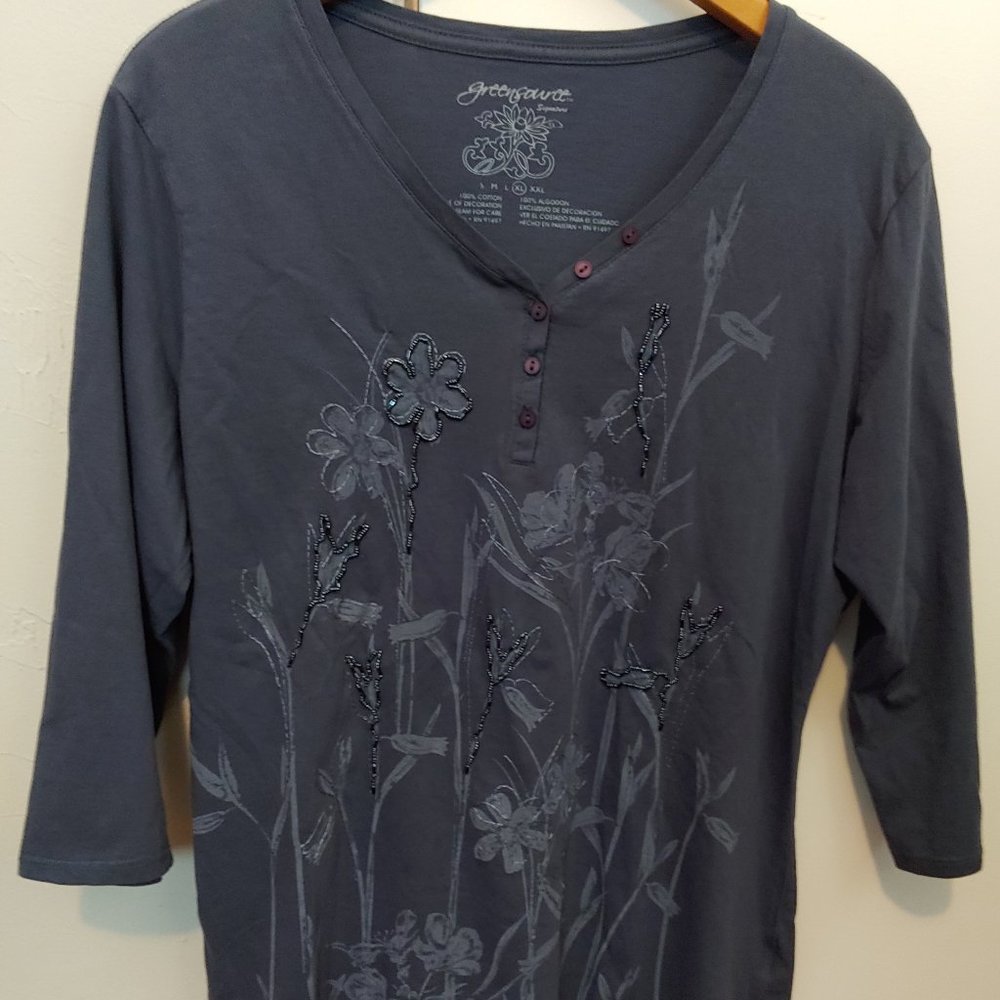 GreenSource signature, XL, dark blue.